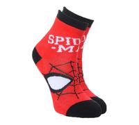 Chaussettes Antidérapantes Spider-Man pour Garçon, Coton Mélangé, Semelle Silicone, Rouge/Bleu/Gris, Usage Quotidien (FR/ES, Numérique, 27, 30, Taille normale, Rouge)