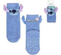 Chaussettes antiderrapants 3D Stitch Chaussettes, Bleu, 30-35 Garçon