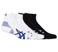 Chaussettes asics cushion run quarter blanc noir 2 paires
