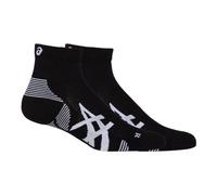 Chaussettes asics cushion run quarter noir 2 paires