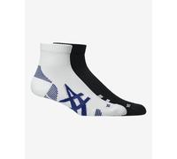 Chaussettes ASICS Cushion Run Quarter noir blanc (lot de 2) - L