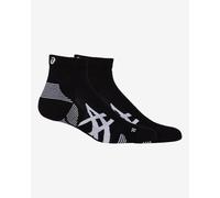 Chaussettes ASICS Cushion Run Quarter Sock noir blanc (paquet de 2) - M