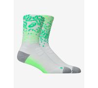 Chaussettes ASICS Performance Run Crew blanc vert - S
