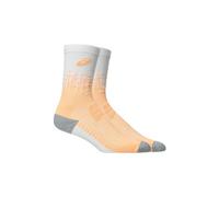 Chaussettes asics performance run crew orange blanc unisexe