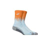 ASICS Chaussettes de running Performance Run Sock Crew Mixte Orange/Bleu/Gris Taille 39-42 2026