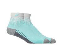 Chaussettes asics performance run quarter bleu blanc