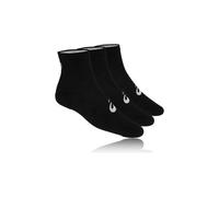 ASICS Quarter Chaussettes De Sport Pack De 3-Noir,Blanc, Taille 47-49