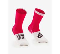 Chaussettes Assos Assosoires GT c2 rouge lunaire blanc - 36-38