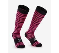 Chaussettes Assos Assosoires Sonnenstrumpf Spring Fall rose fluo noir femme - 36-38