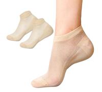 Chaussettes Augmentation Taille - Invisible Respirant Intérieur Talon Surélévation Avec Silicone | Doux Absorbant Transpiration Confortable Soutien Pied | Semelle Botte Demi Hausse, 2 Tailles Hommes F