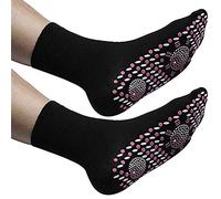Chaussettes auto-chauffantes Chaussettes Tourmaline Chaussette Magnetique Chaussettes Chauffantes Chaussettes Magnétiques Auto-Chauffantes pour Femmes et Hommes en randonnée ski pêche jogging (Noir)
