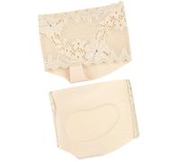Chaussettes avec coussin de pied en dentelle élastique, bout ouvert, demi-pression, conception pour chaussures professionnelles et longues marches, doublures non visibles