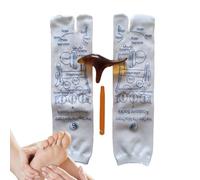Chaussettes avec effet massant pour les pieds - Haute élasticité et respirabilité - Pour réflexologie des pieds - Pour femmes, hommes, filles et jeunes garçons