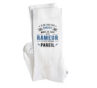 Chaussettes Aviron 7 Noir | Socks | Taille 41-45 | Idée Chaussettes Personnalisées Cadeau Fête Original Famille Travail Départ Collègue Retraite Noël.
