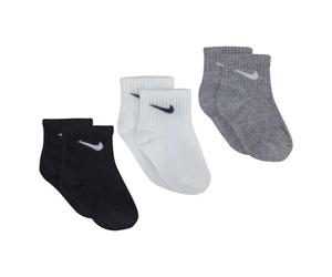 Chaussettes bÃ©bÃ© garÃ§on Nike Core Swoosh Gripper (x3) Noir 1/2 ans
