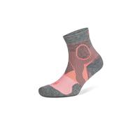 Balega Unisex Support Quarter Chaussettes de Course, Sherbet Rose/Moyen Gris, Small, EU Taille 36-39.5