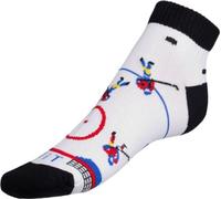 Chaussettes basses de hockey - 39-42 - Blanc, Noir, Rouge