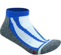 Chaussettes Basses De Sport - Jn209 - Bleu Et Gris - Sneakers Homme Femme