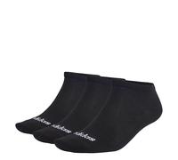 Adidas Chaussettes basses enfant Thin Linear – Lot de 3 Noir 28/30 Unisexe