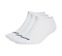 Adidas Chaussettes Thin Linear mixte basses 3 paires Blanc/Noir 40-42