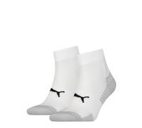 Puma Quarter Chaussettes, Blanc, 43/46 (Lot de 2) Unisexe