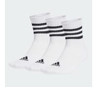 adidas - 3S Cushioned Sportswear Mid 3-Pack - Chaussettes multifonctions - Unisex L - EU: 43-45 - white / black