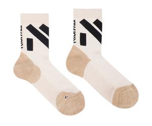 Chaussettes basses NNormal Race Sock Beige Noir, Taille S