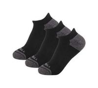 Chaussettes basses rembourrées Merrell Eco, fabriquées à partir de matériaux recyclés, rembourrage et soutien de la voûte plantaire, anti-odeurs, noir, taille S-M, lot de 3