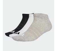 Adidas Chaussettes mixte Thin&Light Essentials Low Cut, 3 paires, gris moyen chiné/blanc/noir 34-36