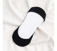 Chaussettes bateau pour femme avec design fin et bouche peu profonde, fabriquées à partir de polyester respirant 65 % et nylon 35 % mélange (taille unique noire)