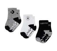 CONVERSE Chaussettes gris chiné / noir / blanc, Taille 12-24