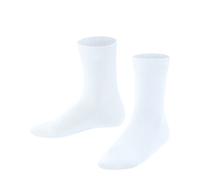 Falke Chaussettes Family K - Coton unies, mixte enfant, Blanc 23-26 (1 paire)