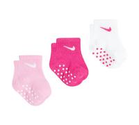 Chaussettes bébé fille Nike Core Swoosh Gripper (x3) Rose 6/12 mois Female