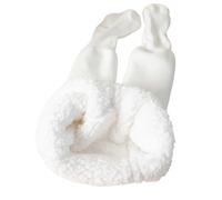 Chaussettes Bebe Fille - Pantalon d'hiver pour Bébé avec Fines Rayures Verticales Doublure Polaire Douce comme Un Nuage Vêtement D'Extérieur pour Nourrissons Et Tout-Petits Tissu (White 1-2 Years)