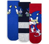 Chaussettes bébé Sonic The Hedgehog Lot de 3 paires en coton chaud 6882, Multicolore 1, 27-30