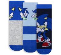 Chaussettes bébé Sonic The Hedgehog Lot de 3 paires en coton chaud 6882, Multicolore 2, 31-34