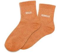STC Chaussettes Belle et Rebelle duo paillettes dépareillées orange