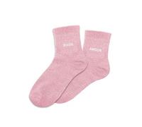 Chaussettes Bisou Amour dépareillées rose