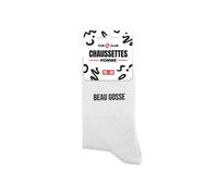 STC Chaussettes Famille 'Beau gosse' blanches Homme
