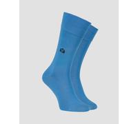 Chaussettes Bleues Pour Hommes Burlington Brit Style So 21405-6884