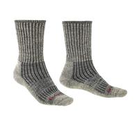 Bridgedale Chaussettes de randonnée mi-Hautes résistantes en Laine de mérinos pour Homme L Gris