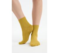 Chaussettes brillantes avec coton - Mindy - TU - Citron - Femme - Etam
