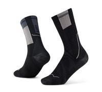 Buff Chaussettes de running Coolnet Crew - Respirantes, anti-odeurs, compression - L (42-44) Noir
