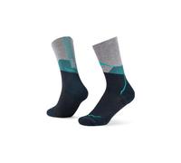 Chaussettes Buff Lightweight Merino Wool Crew gris bleu marine - L