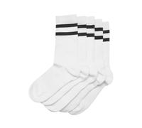 Chaussettes Build Your Brand Stripe (x5) Blanc 47/50