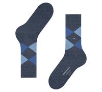 Burlington Chaussettes Homme Edinburgh M en laine fantaisie Bleu Dark Blue Melange 6688 40-46 1 paire
