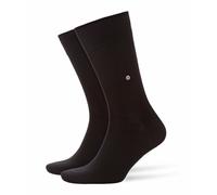 Burlington Chaussettes homme Everyday Multipack M So coton unies - Lot de 2 paires Noir 40-46