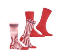 Chaussettes Burlington Everyday Stripe (x2) Rouge 40/46