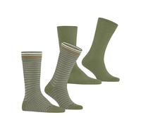 Chaussettes Burlington Everyday Stripe (x2) Vert 40/46