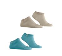 Burlington Everyday Sneaker Multipack M Sn coton unies lot de 2 paires, Chaussettes basses Homme, Bleu Key Largo 6852, 40-46